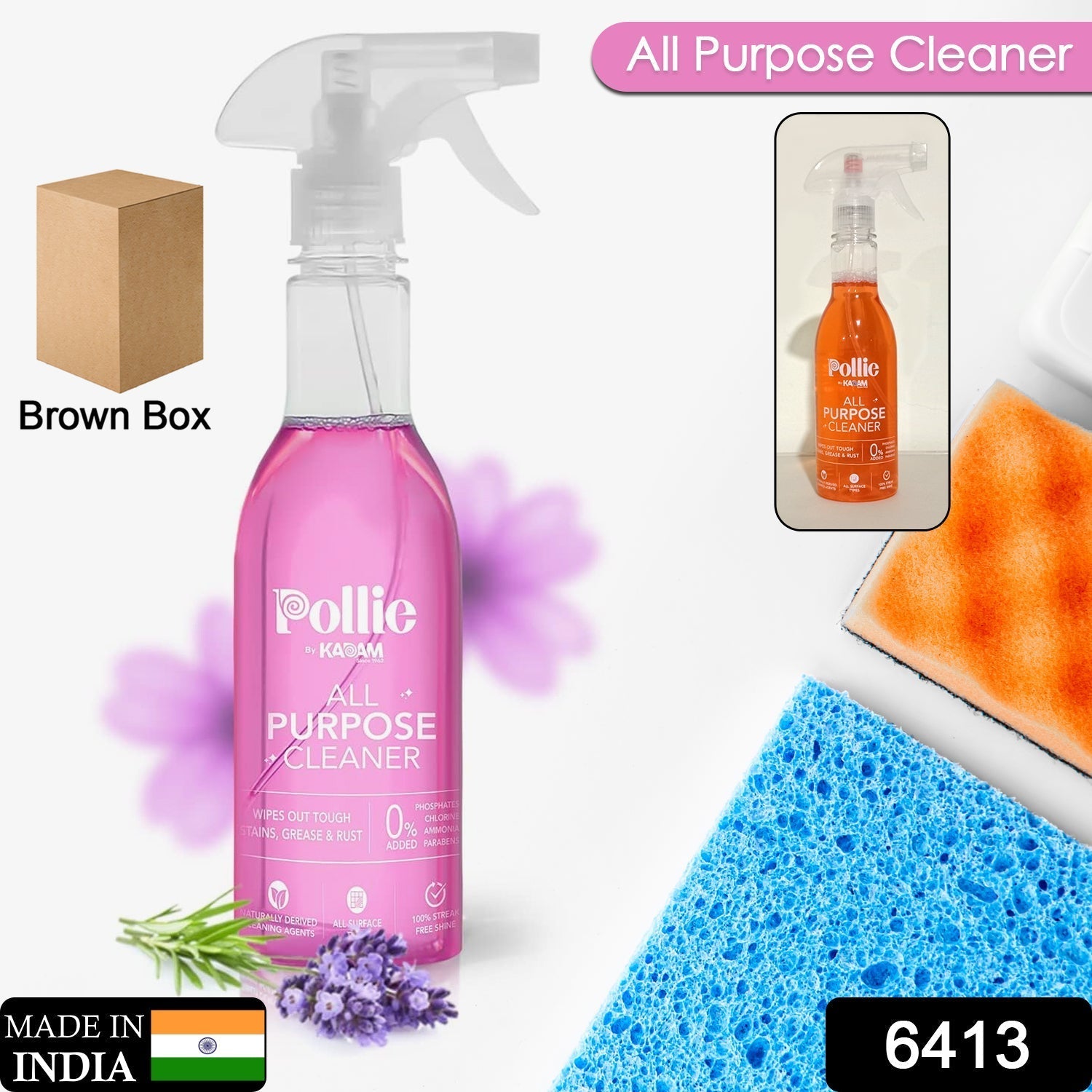 6413 All Purpose Cleaner | Kills 99.9% germs | Cleans Tough Stains, Grease and Rust on Gas Stove, Chimney, Kitchen Sinks, Walls, Rusty Surfaces ( 400gm ) DeoDap 6413 All Purpose Cleaner | Kills 99.9% germs | Cleans Tough Stains, Grease and Rust on Gas Stove, Chimney, Kitchen Sinks, Walls, Rusty Surfaces ( 400gm ) DeoDap